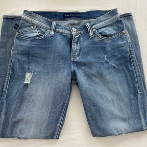 Rock & Republic Light Blue Distressed Skinny Jeans